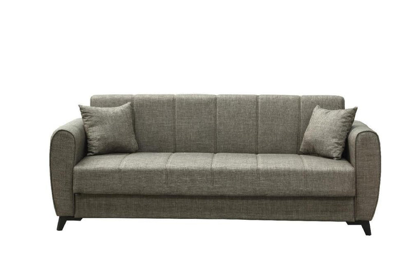 Divano Pronto Letto 3 Posti Contenitore cm. 210x78x78 Tessuto Delhi Mina