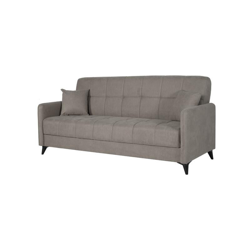 Divano Pronto Letto 3 Posti cm. 211x92x98 Con Contenitore Santi Bacos