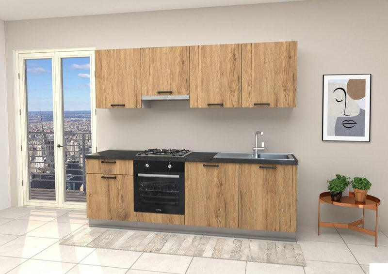 CUCINA GOURMET CM. 240 CON TOP ANTRACITE NON FORATO