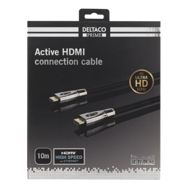 Deltaco HDMI-4100 cavo HDMI 10 m HDMI tipo A [Standard] Nero (DELTACO Prime HDMI-4100 - HDMI med Eth)