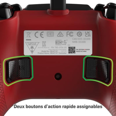 Controller di gioco cablato - TURTLE BEACH - REACT-R - Rosso - Xbox e Windows