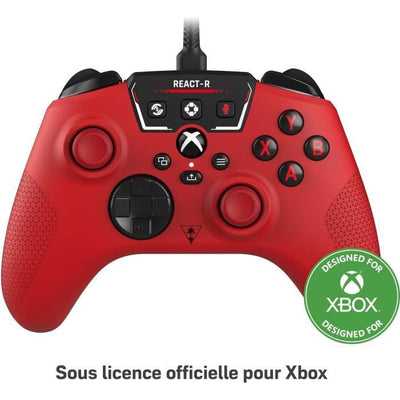 Controller di gioco cablato - TURTLE BEACH - REACT-R - Rosso - Xbox e Windows