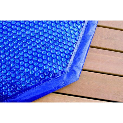 Copertura a bolle per piscina in legno - UBBINK - Rettangolare 350x650 - Blu - 400 micron