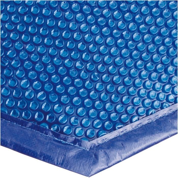 Copertura a bolle per piscina in legno - UBBINK - Rettangolare 350x650 - Blu - 400 micron