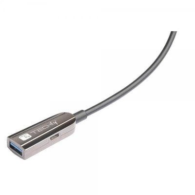 Cavo Ottico Attivo USB 3.2 SuperSpeed Active Optical Cable USB A M/F 20m Nero