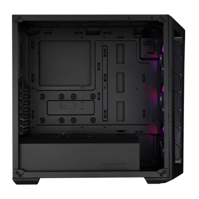 "Case MasterBox MB511 ARGB- 2xCombo 2.5""/3.5""-5xSSD- 3x 120 ARGB fans-incl. controller-Radiator Support-Temp.Glass Side P.-NO PSU"