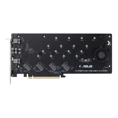 ASUS Hyper M.2 x16 Gen 4 scheda di interfaccia e adattatore Interno (Asus Hyper M.2 x16 Gen 4 Card [PCIe 4.0/3.0], Supports four NVMe M.2 Devices & PCIe 4.0 NVMe RAID and Intel RAID-on-CPU)
