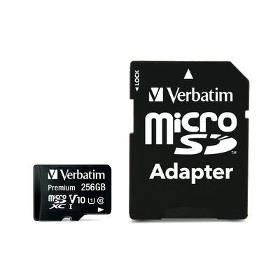 Memoria MicroSDXC 256 Gb - Transflash 256Gb - UHS-I Classe 10 - con Adattatore