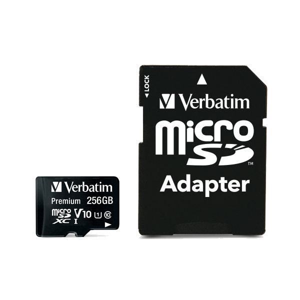 Memoria MicroSDXC 256 Gb - Transflash 256Gb - UHS-I Classe 10 - con Adattatore