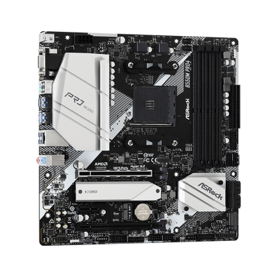 Asrock Mb Am4 B550m Pro 4 4xddr4 6xsata Raid M.2 Usb 3.2 Vga/hdmi/dp