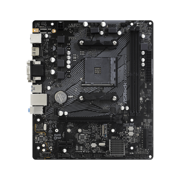 ASRock B550M-HDV - scheda madre - micro ATX - Socket AM4 - Chipset AMD B550 - USB 3.2 Gen 1 - Gigabit LAN - grafica integrata (CPU richiesta)