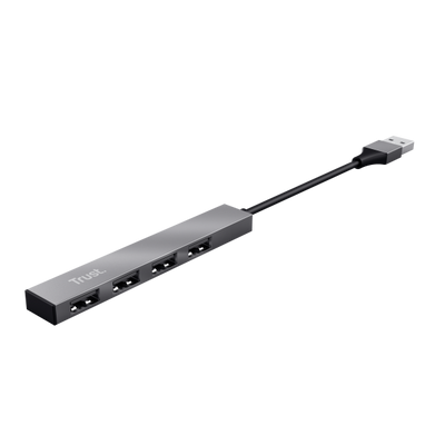 TRUST HALYX (23786) - HUB 4 PORTE USB 2.0 IN ALLUMINIO