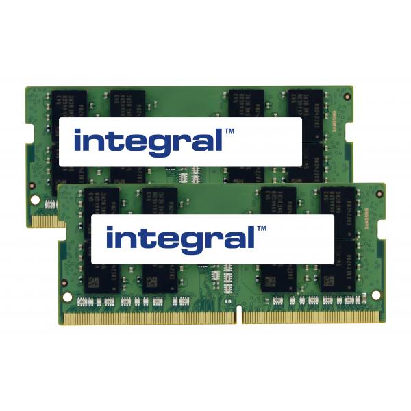 Integral IN4V8GNGLTXK2 memoria 16 GB 2 x 8 GB DDR4 (16GB [2x8GB] LAPTOP RAM KIT DDR4 3200MHZ PC4-25600 UNBUFFERED NON-ECC SODIMM 1.2V 1GX8 CL22 INTEGRAL)