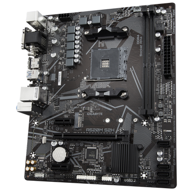 Scheda madre - GIGABYTE - A520M S2H - Micro ATX - Socket AM4 - DDR4 fino a 64 GB