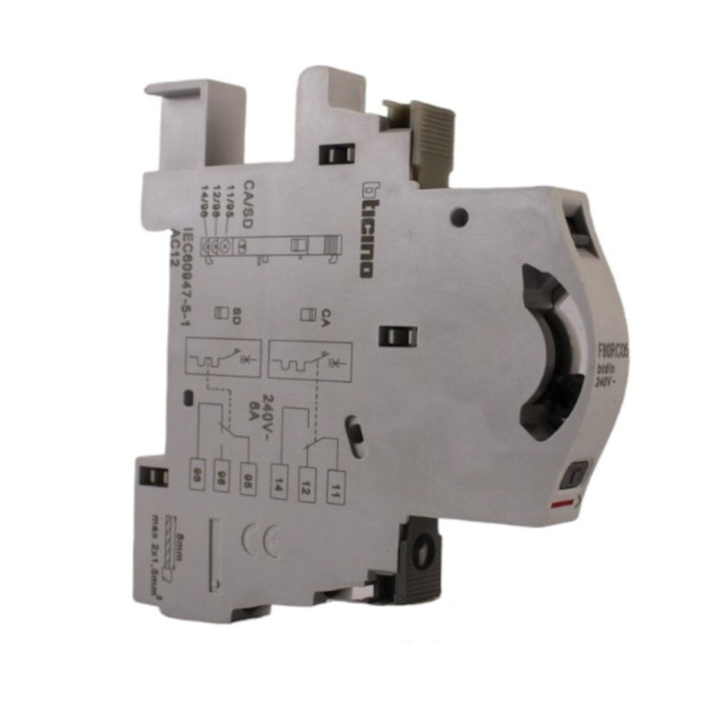 Contatto Ausiliario 1NO/NC, 230V, Serie Btdin, BTicino F80RC05