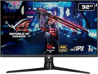 ASUS ROG Strix XG32UQ  32 Zoll 4k UHD Gaming Monitor  160 Hz, 1ms GtG, Freesync Premium Pro & G-Sync, DisplayHDR 600  Fast IPS Panel, 16:9, 3840 x 2160, DP 1.4 DSC, HDMI 2.1, USB, ergonomisch