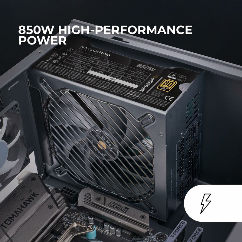 Fonte di Alimentazione Mars Gaming MPB850PSI ATX 850 W 80 Plus Gold