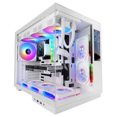Case computer desktop ATX Mars Gaming MCMIRAGEW Bianco