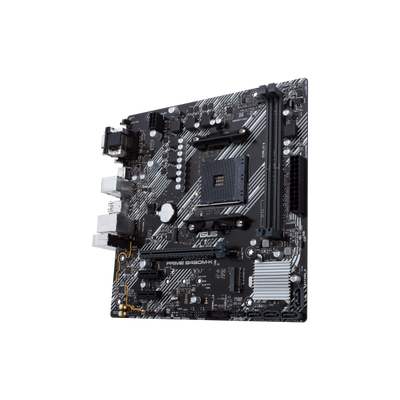 ASUS PRIME B450M-K II - scheda madre - micro ATX - Socket AM4 - Chipset AMD B450 - USB 3.2 Gen 1 - Gigabit LAN - grafica integrata (CPU richiesta)
