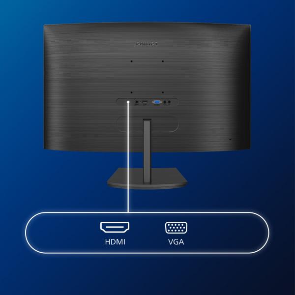 Philips Monitor 24" Led Full Hdcurvo Vga/hdmi 241e1sc