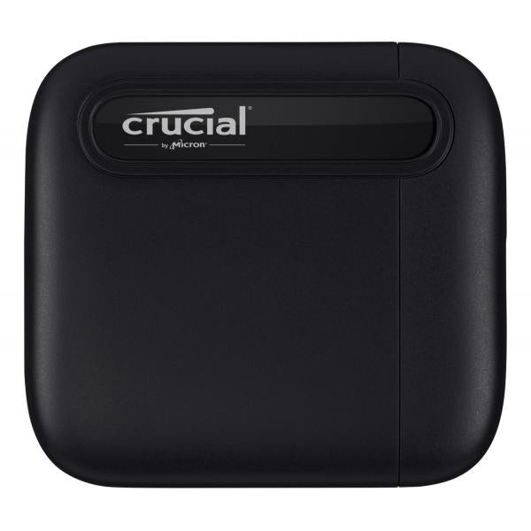 Hard disk SSD esterno portatile Crucial X6 - 1 Tb (1000Gb) - 2.5" - USB 3.2 Gen2 - Nero - Autoalimentato