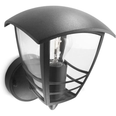 CREEK - Applique per esterno a parete H20cm Nero Philips
