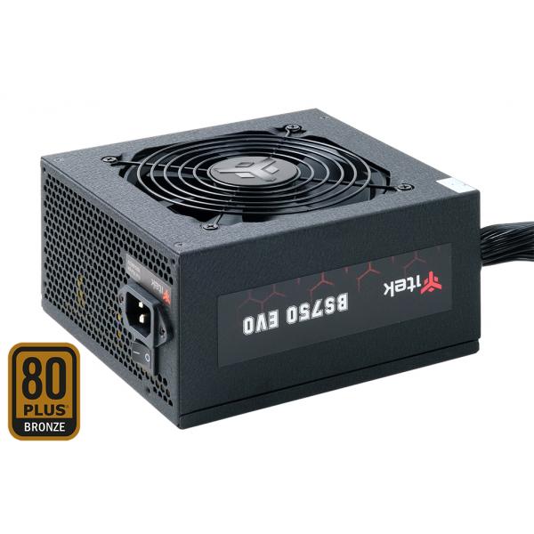 ITEK BS750 EVO ALIMENTATORE ATX 750W 80PLUS BRONZE PFC ATTIVO VENTOLA HDB 12CM SEMI MODULARE BLACK