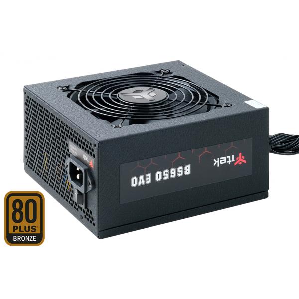 ITEK BS650 EVO ALIMENTATORE ATX 650W 80PLUS BRONZE PFC ATTIVO VENTOLA HDB 12CM SEMI MODULARE BLACK