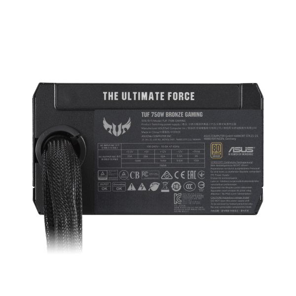 ASUS TUF-GAMING-750B alimentatore per computer 750 W 20+4 pin ATX ATX Nero