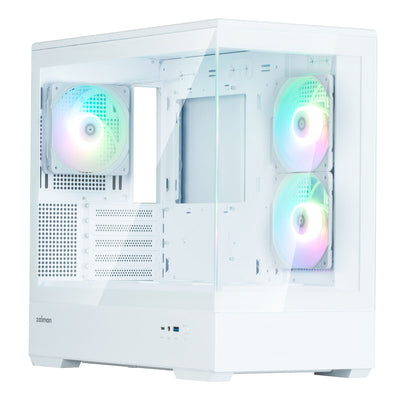 Case computer desktop ATX Zalman P30 V2 Bianco