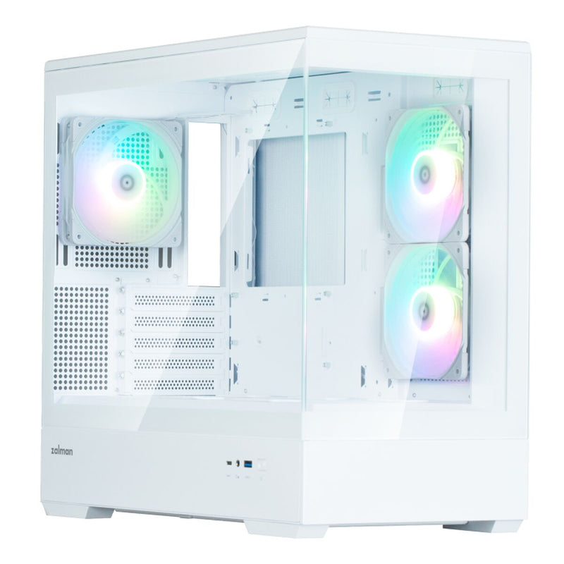 Case computer desktop ATX Zalman P30 V2 Bianco