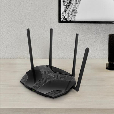 Router Wireless Mercusys MR70X AX1800 - 4x antenne - protocollo Wifi IEEE 802.11a/b/g/n/ac/ax - switch a 3 porte - GigE, 802.11ax - Dual Band