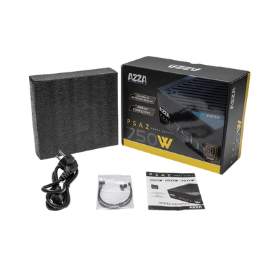Azza PSAZ-750W alimentatore per computer 20+4 pin ATX ATX Nero (Netzteil AZZA 750W PSAZ 120mm black [8)