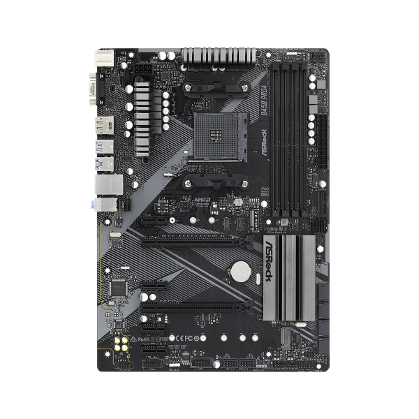 ASRock B450 Pro4 R2.0 - Motherboard - ATX - Socket AM4 - AMD B450 Chipsatz - USB 3.2 Gen 1, USB-C Gen2, USB 3.2 Gen 2 - Gigabit LAN - Onboard-Grafik (CPU erforderlich)