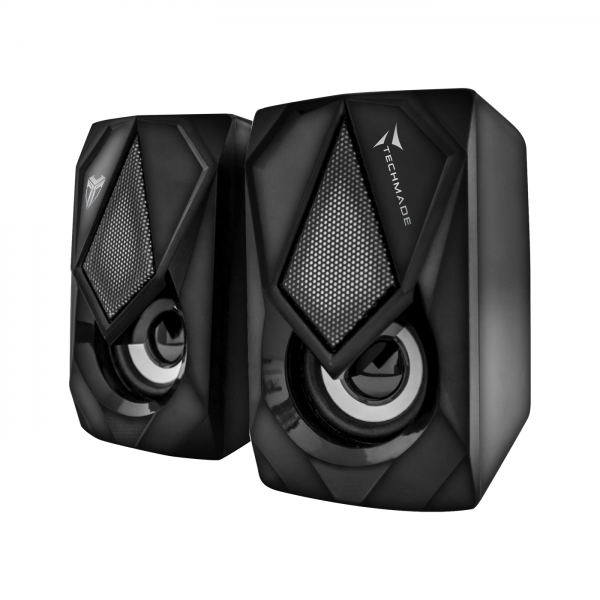 Techmade Speaker Gaming 2.0 3w Usb Led Light Rosso/blu/verde
