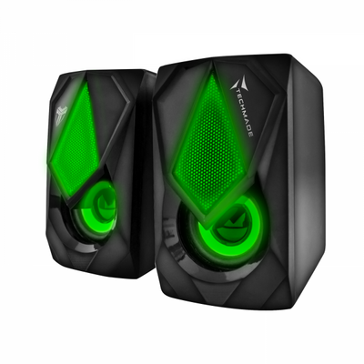 Techmade Speaker Gaming 2.0 3w Usb Led Light Rosso/blu/verde