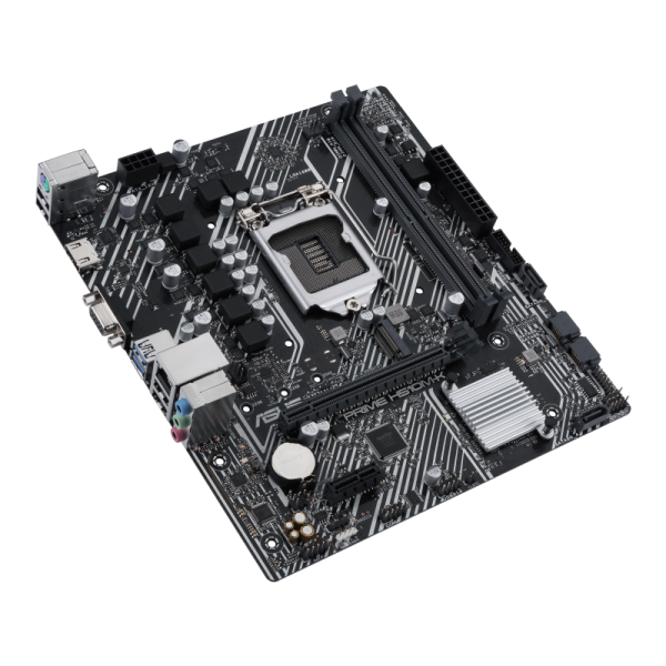 Scheda madre Asus PRIME H510M-K - Supporto processori Intel Socket 1200 10a/11a Gen Intel Core, Pentium Gold and Celeron - Ram 2x DDR4 2933/2133 Mhz - Vga, Hdmi - 6x Usb3.2 / 2x Usb2.0 - GLan -