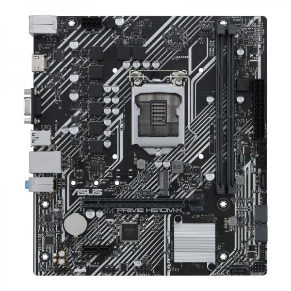 Scheda madre Asus PRIME H510M-K - Supporto processori Intel Socket 1200 10a/11a Gen Intel Core, Pentium Gold and Celeron - Ram 2x DDR4 2933/2133 Mhz - Vga, Hdmi - 6x Usb3.2 / 2x Usb2.0 - GLan -
