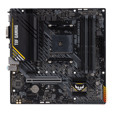 ASUS TUF GAMING A520M-PLUS II - scheda madre - micro ATX - Socket AM4 - Chipset AMD A520 - USB 3.2 Gen 1 - Gigabit LAN - grafica integrata (CPU richiesta)