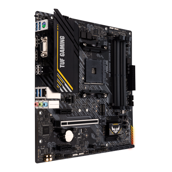 ASUS TUF GAMING A520M-PLUS II - scheda madre - micro ATX - Socket AM4 - Chipset AMD A520 - USB 3.2 Gen 1 - Gigabit LAN - grafica integrata (CPU richiesta)