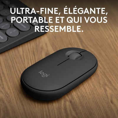 LOGITECH - Mouse wireless - Pebble Mouse 2 M350s - Grafite - (910-007015)