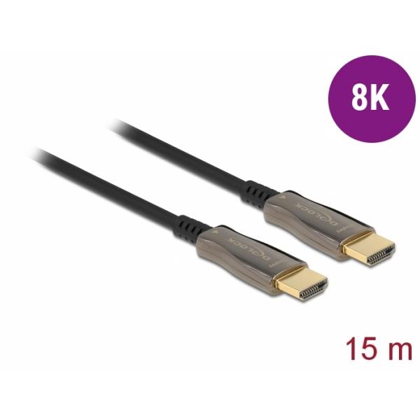 DeLOCK Cavo ottico attivo HDMI 8K 60 Hz 15 m (Delock HDMI-kabel - 15 m)