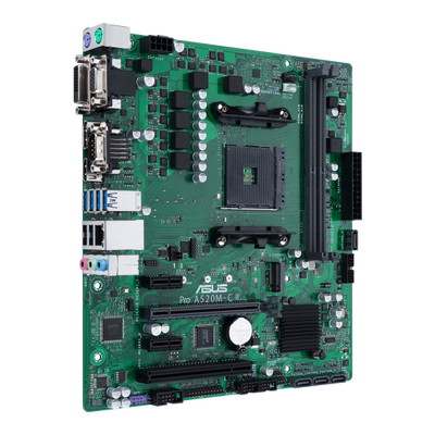 ASUS Pro A520M-C II/CSM - scheda madre - micro ATX - Socket AM4 - chipset AMD A520 - USB 3.2 Gen 1 - Gigabit LAN - grafica integrata (CPU richiesta)