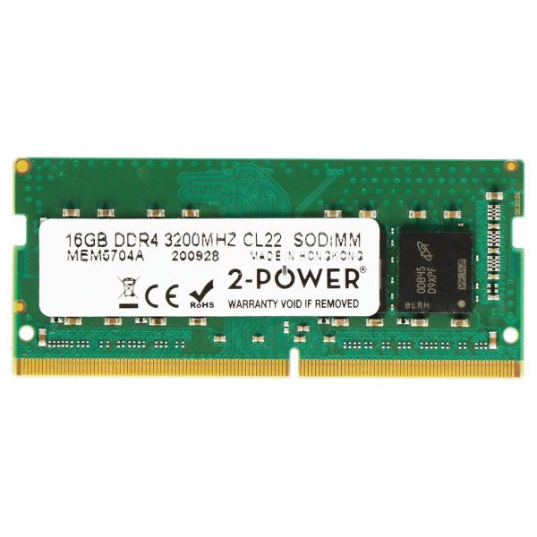 2-Power 2P-IN4V16GNGLTX memoria 16 GB 1 x 16 GB DDR4 (16GB DDR4 3200MHz CL22 SODIMM)