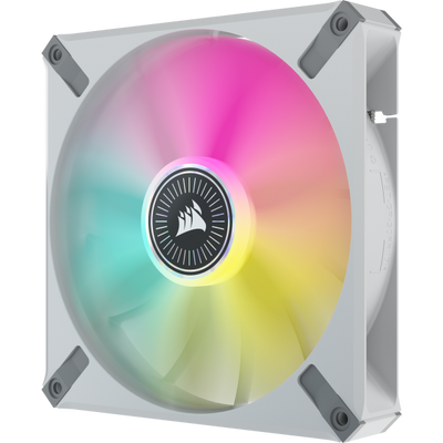 Corsair iCUE ML140 RGB ELITE Case per computer Ventilatore 14 cm Bianco 2 pz (CORSAIR iCUE ML140 RGB ELITE - indsats)