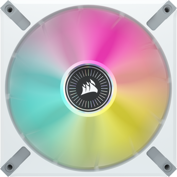 Corsair iCUE ML140 RGB ELITE Case per computer Ventilatore 14 cm Bianco 2 pz (CORSAIR iCUE ML140 RGB ELITE - indsats)