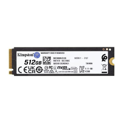 Kingston KC3000 - SSD - 512 GB - interno - M.2 2280 - PCIe 4.0 (NVMe)