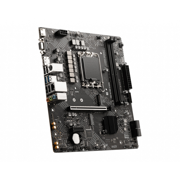 MSI PRO H610M-G DDR4 - scheda madre - micro ATX - socket LGA1700 - chipset H610 - USB 3.2 Gen 1 - Gigabit LAN - grafica integrata (CPU richiesta)