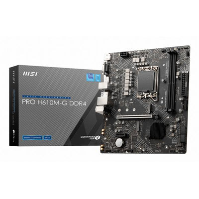 MSI PRO H610M-G DDR4 - scheda madre - micro ATX - socket LGA1700 - chipset H610 - USB 3.2 Gen 1 - Gigabit LAN - grafica integrata (CPU richiesta)