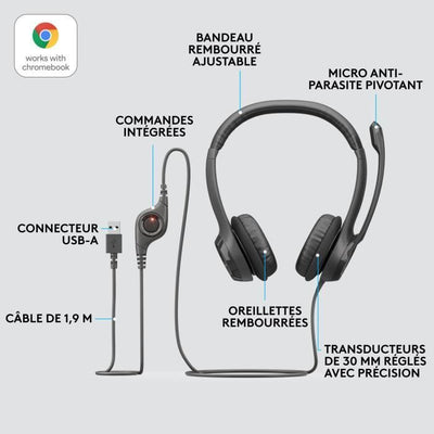 Cuffie USB cablate LOGITECH - H390
